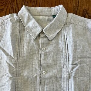 FINAL SALE! Cubavera Men’s linen blend gray shirt, size XL NWOT